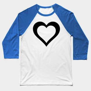 A hole in my Heart for you in Black Baseball T-Shirt